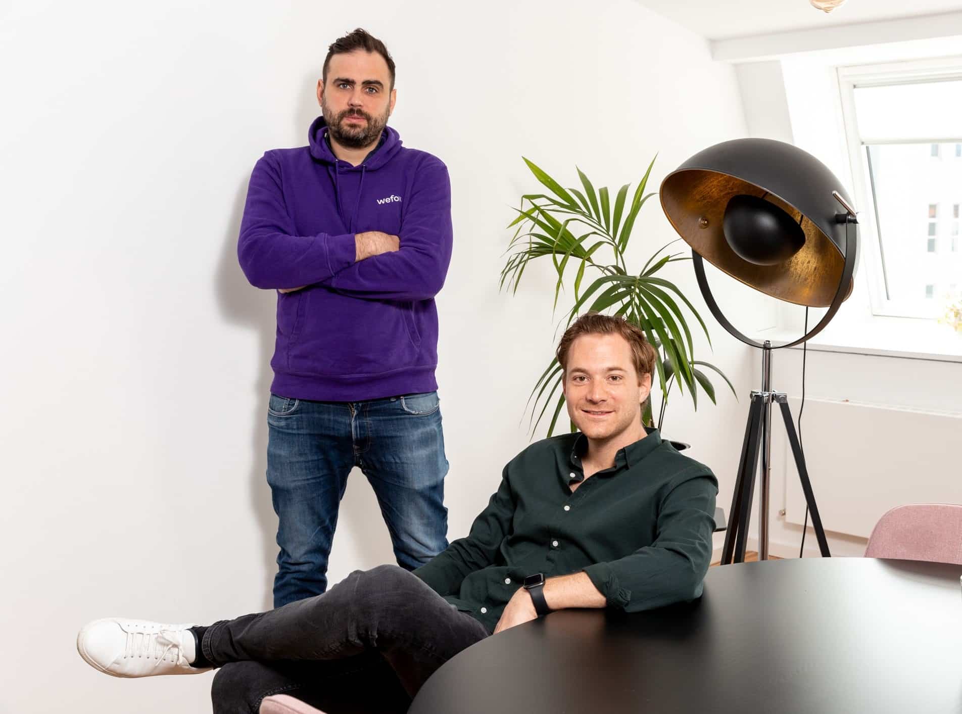 wefox sichert sich 110 Millionen US Dollar. Bild: wefox-CEO Julian Teicke und wefox-CFO Fabian Wesemann.