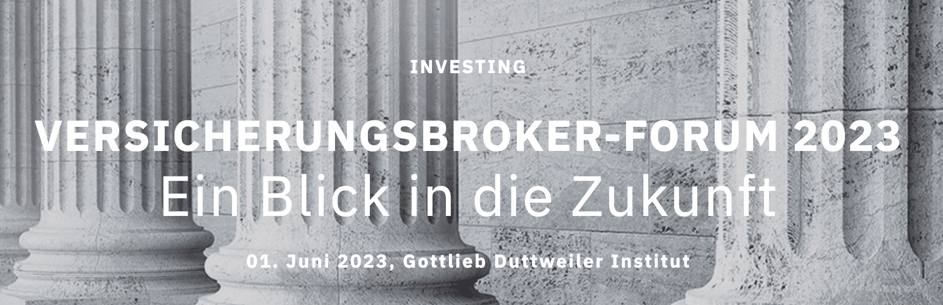 Versicherungsbroker-Forum findet am 1. Juni 2023 in Rüschlikon statt.