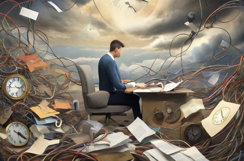 Stress: Immer mehr Menschen sind bei der Arbeit überbelastet.