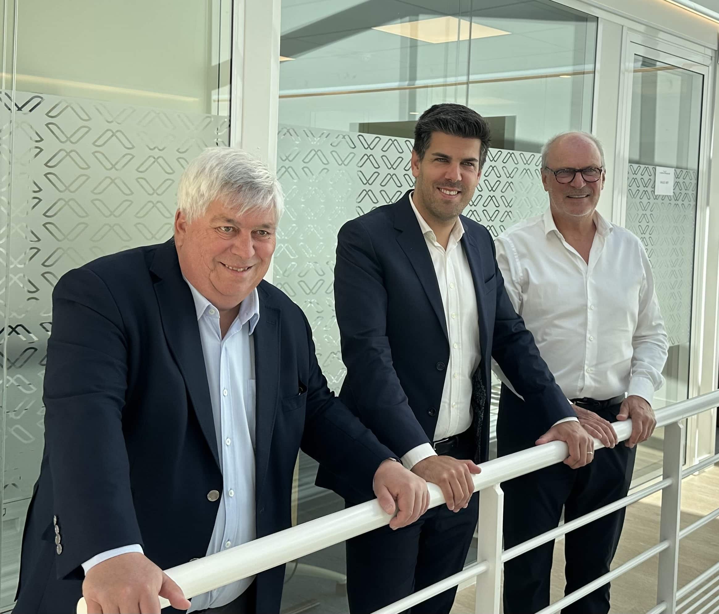 V.l.n.r.: Gilles Beneplanc, Benjamin Verlingue und Jacques Verlingue.