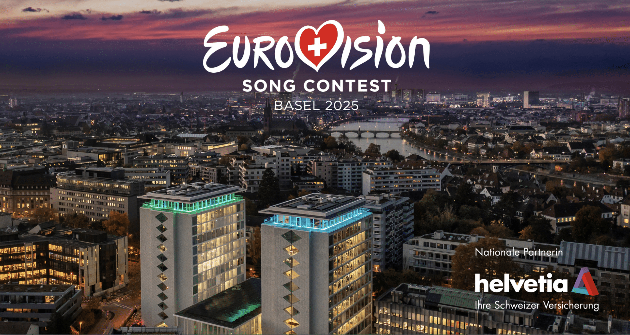 Helvetia unterstützt den Eurovision Song Contest 2025 in Basel.