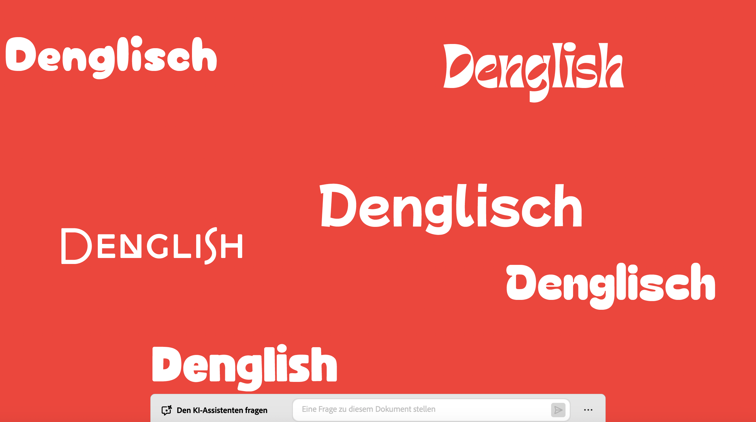 Denglisch in der Versicherungsbranche in DACH.