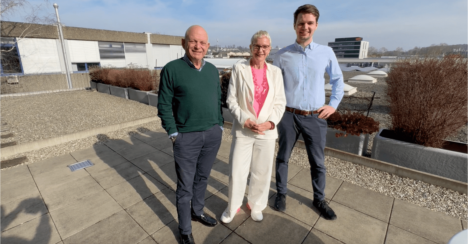 WMC IT Solutions AG with new owner Vierwald Software AG: from left to right: Guido Markowitsch, Binci Heeb, Peter Nessensohn.