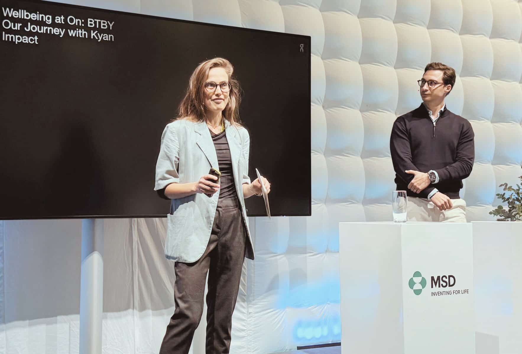 Kyan: The Game-Changer in ON’s Holistic Well-Being Revolution. Pic: Dr. Rachele Airoldi Asturias (ON), Vlad Gheorghiu (Kyan).