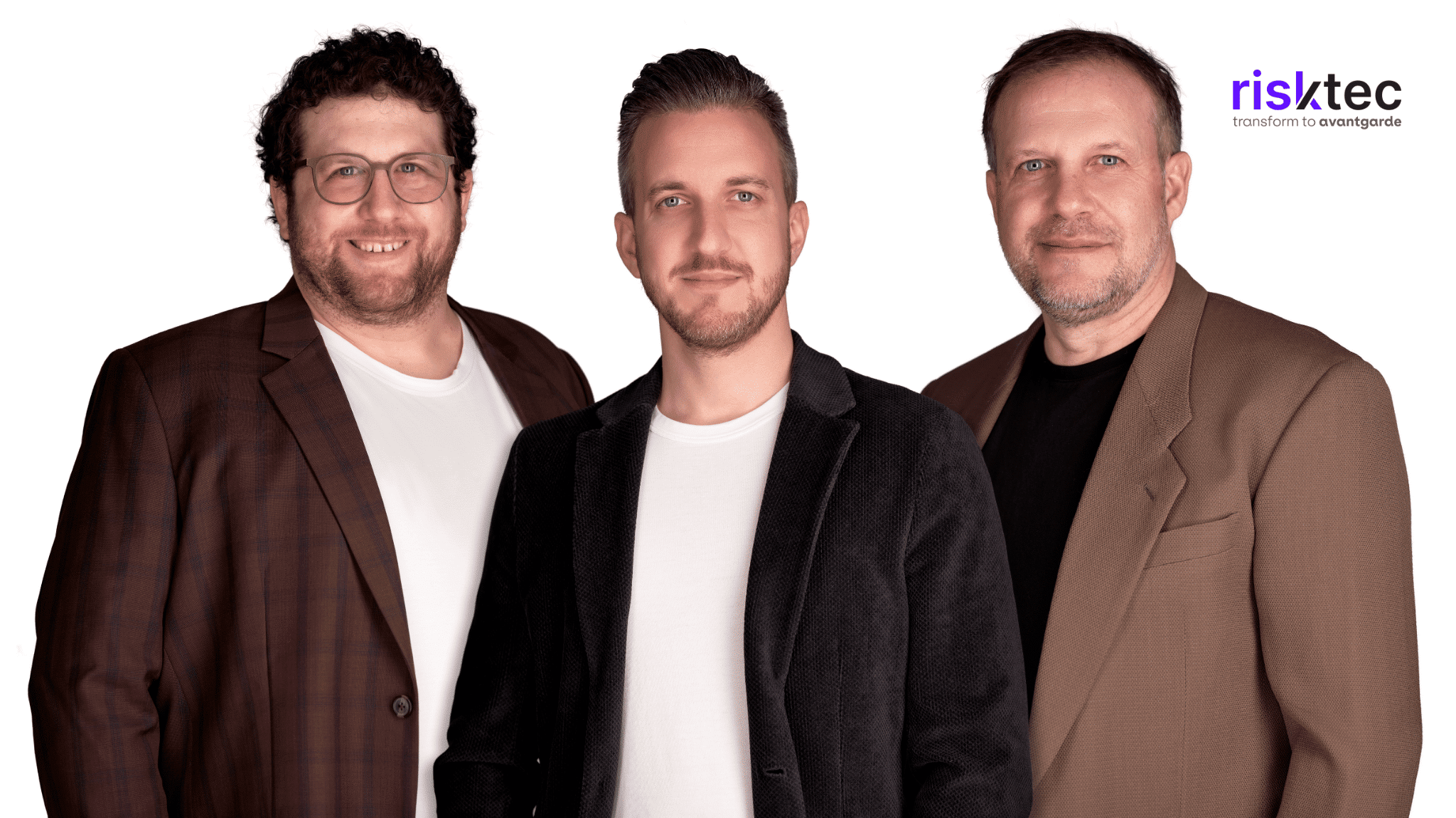 3 Years Strong: How risktec is Rethinking Reinsurance with ‘integre’. Sandro Nardi (CTO), Marco Peyer (CPO) and René Turra (CEO).