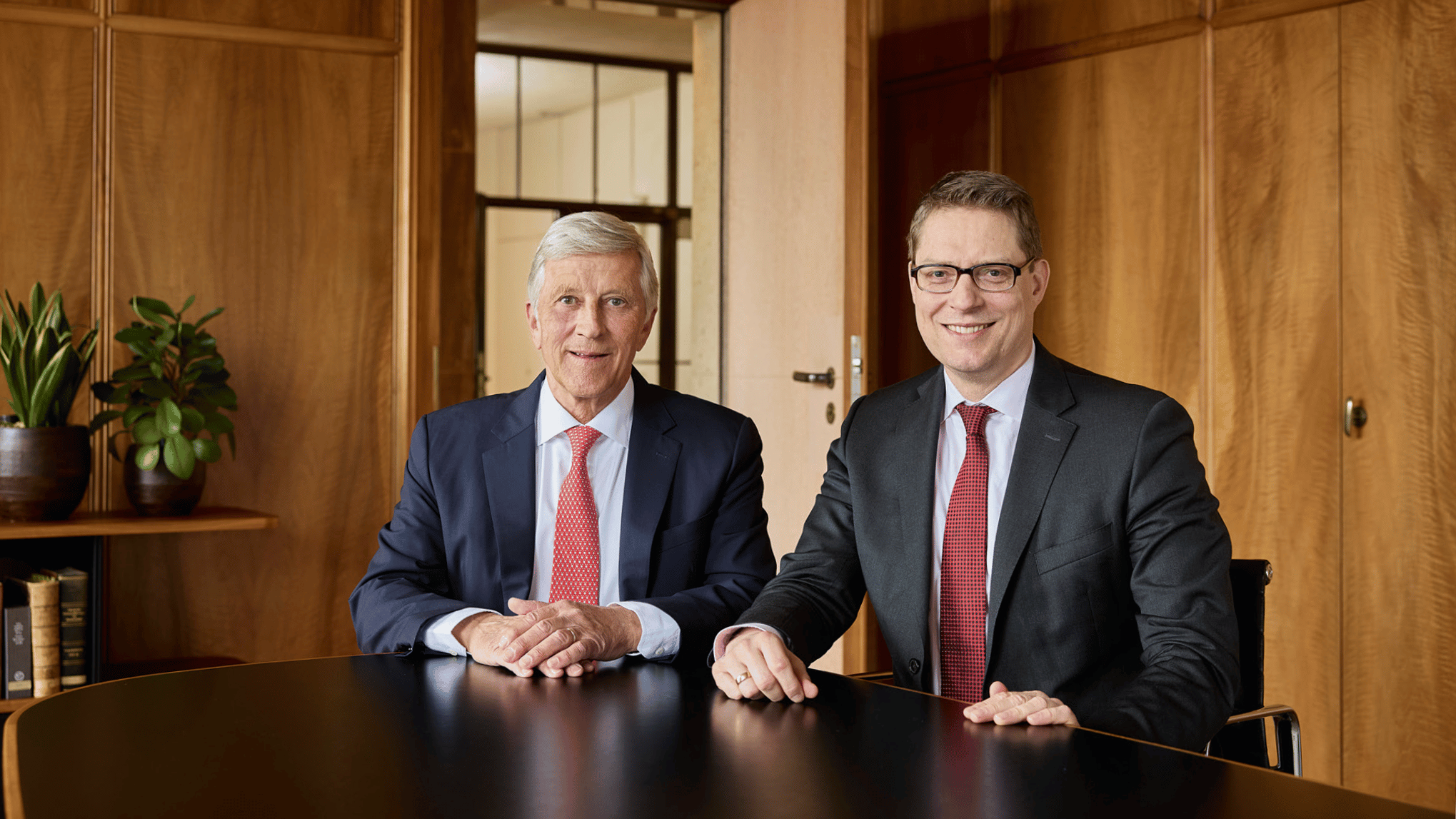Swiss Life-Gruppe mit starkem 2024: Rolf Dörig, Präsident des Verwaltungsrats und Matthias Aellig, Group CEO.