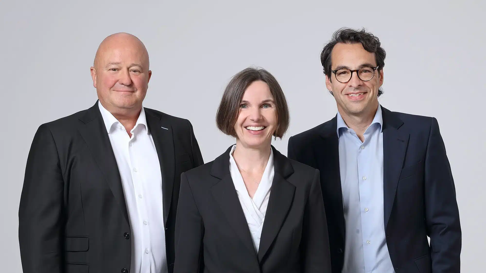 PK Rück Jahresabschluss 2024: V.l.n.r.: Andreas Heimer (CCO), Regina Knöpfel (CEO), Christoph Curtius (CFO).