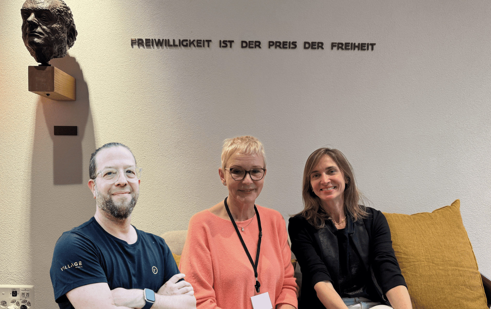 Verhandeln mit Maschinen – Wie KI helfen soll, Chaos zu meistern. Bild: Tomy Lorsch, Binci Heeb und Dr. Maya Ben Dror.