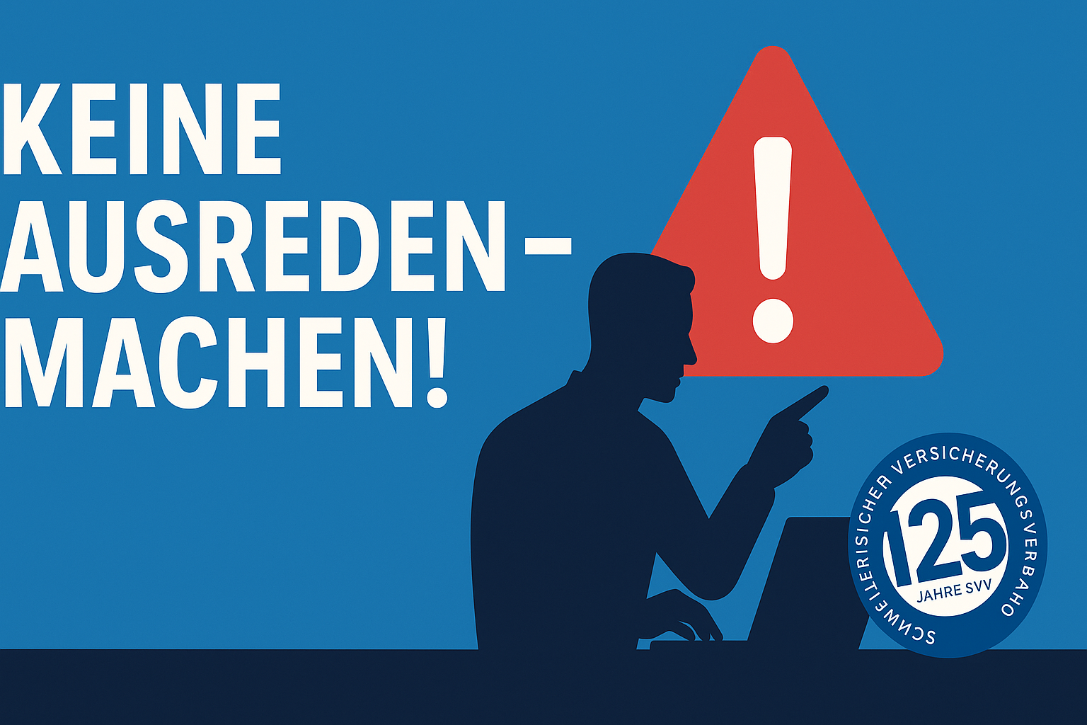 «Keine Ausreden – machen!» Neue Kampagne des BACS, SVV, Polizei, Post und weiteren Partnern.