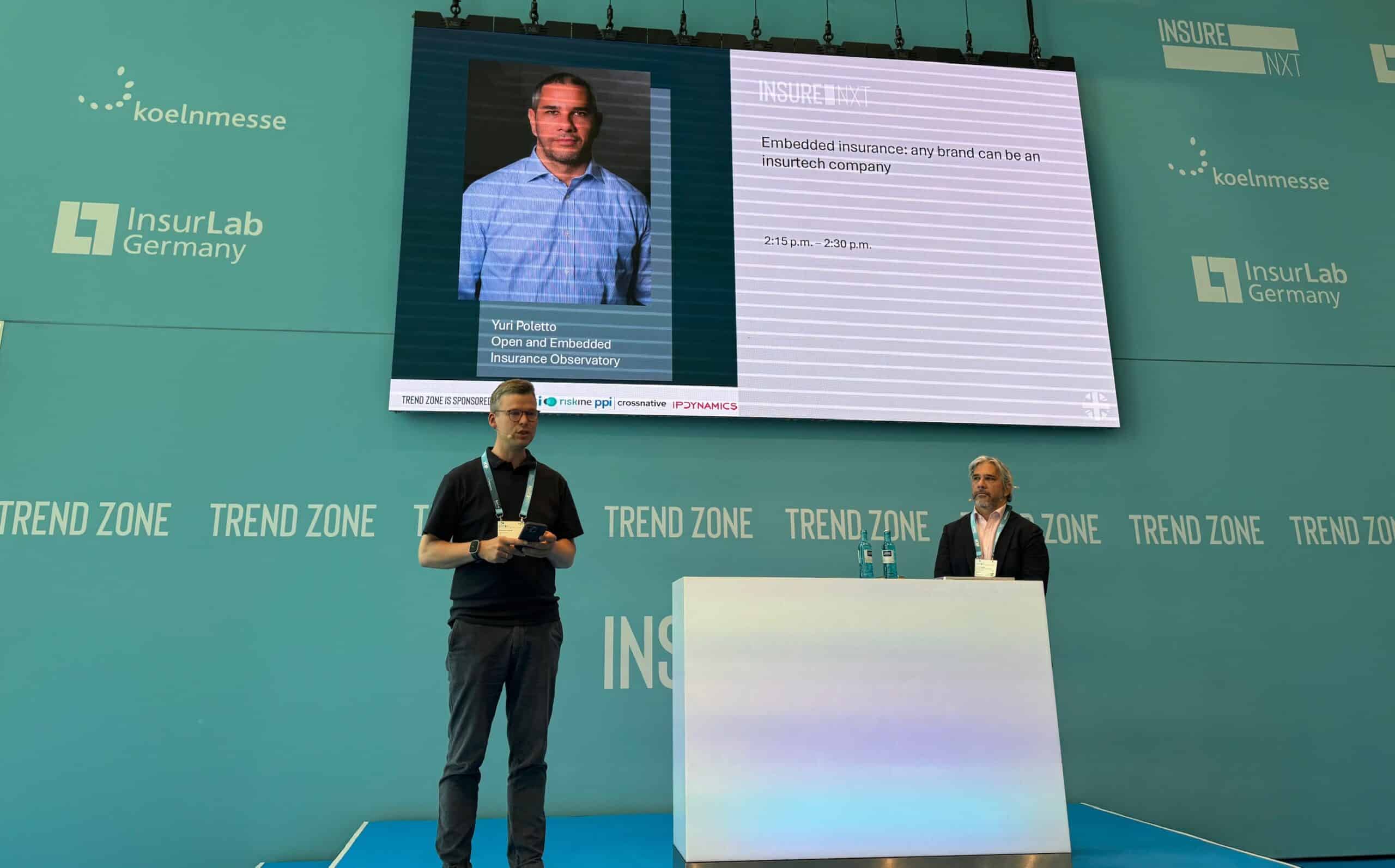 More humanity through machines: with Sebastian Langrehr (Hypoport Insurtech) and Yuri Poletto (Open and Embedded Insurance Observatory).