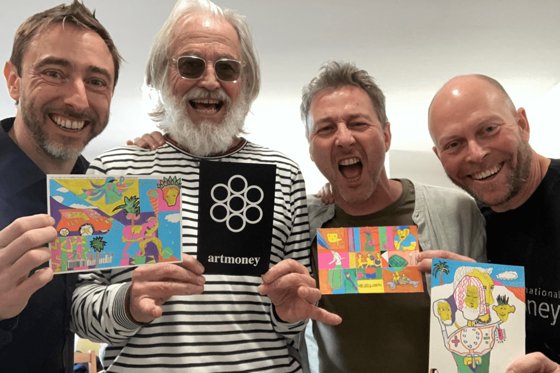 Homeless by Choice: From left to richt: Pat, Lars the singer, Phil, Lars the homeless.