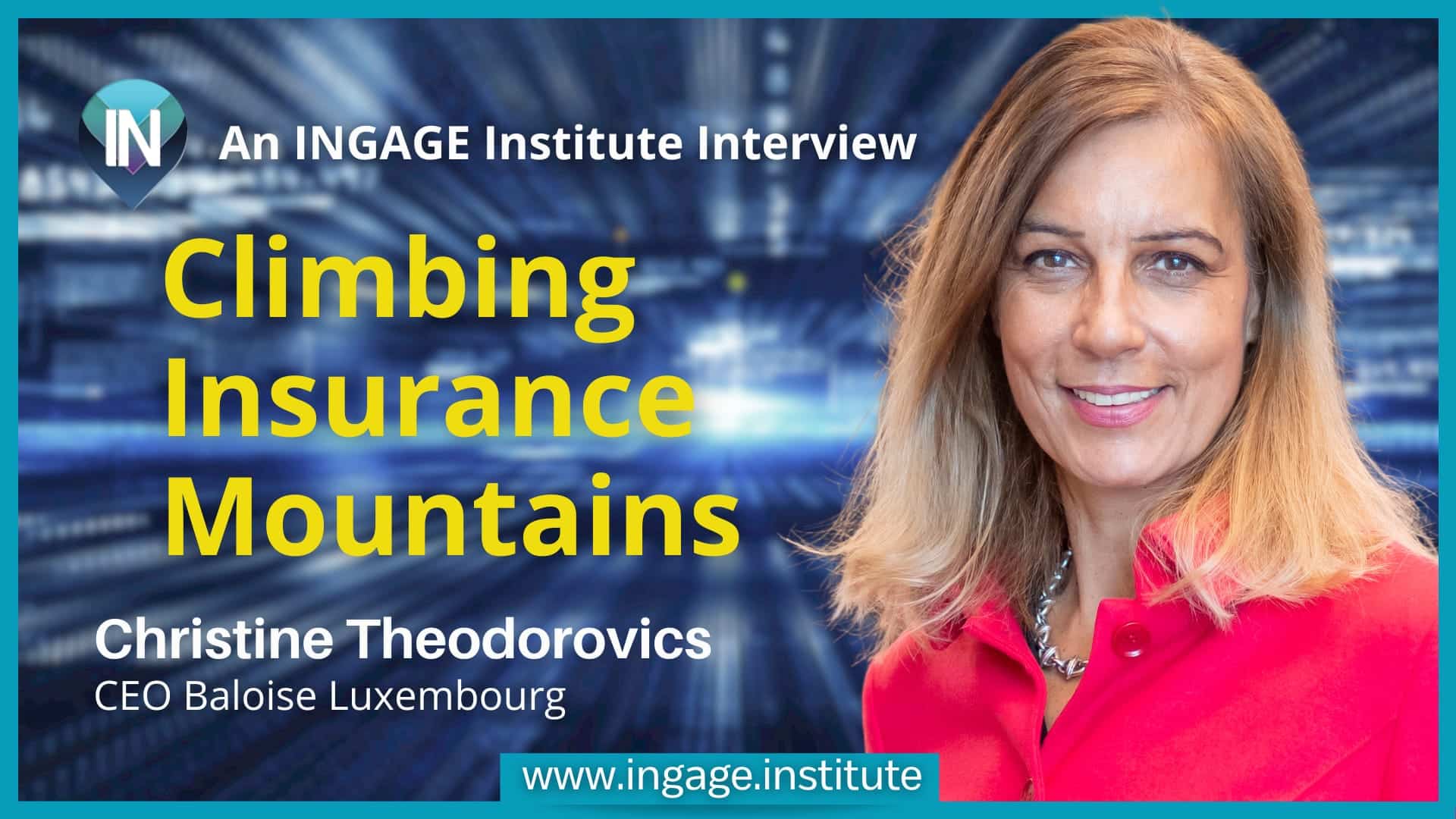 Gipfelstürmerin Christine Theodorovics ist CEO der Baloise Luxemburg.