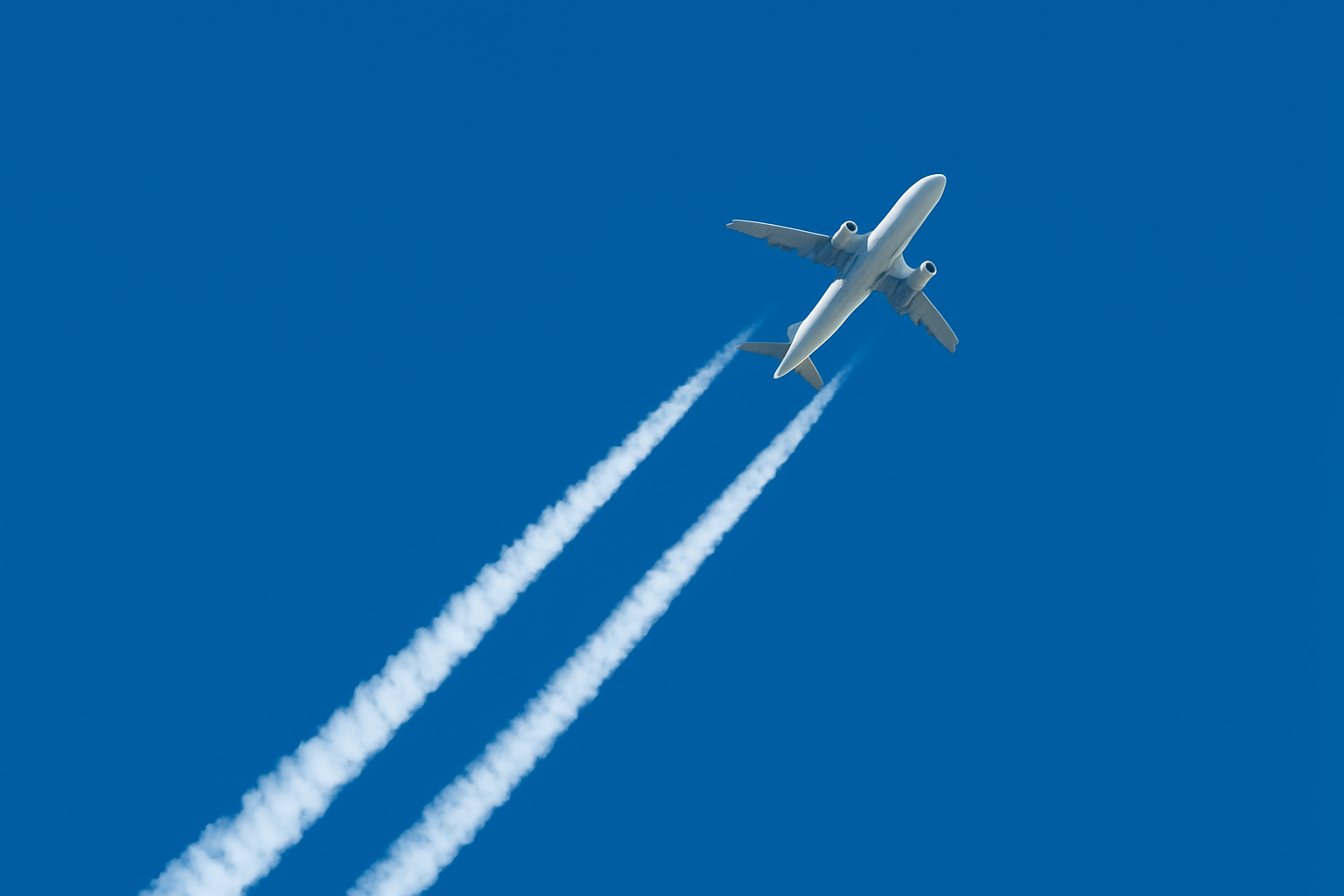 The invisible cloud: Condensation trails caused by aeroplanes have a negative impact on the climate.