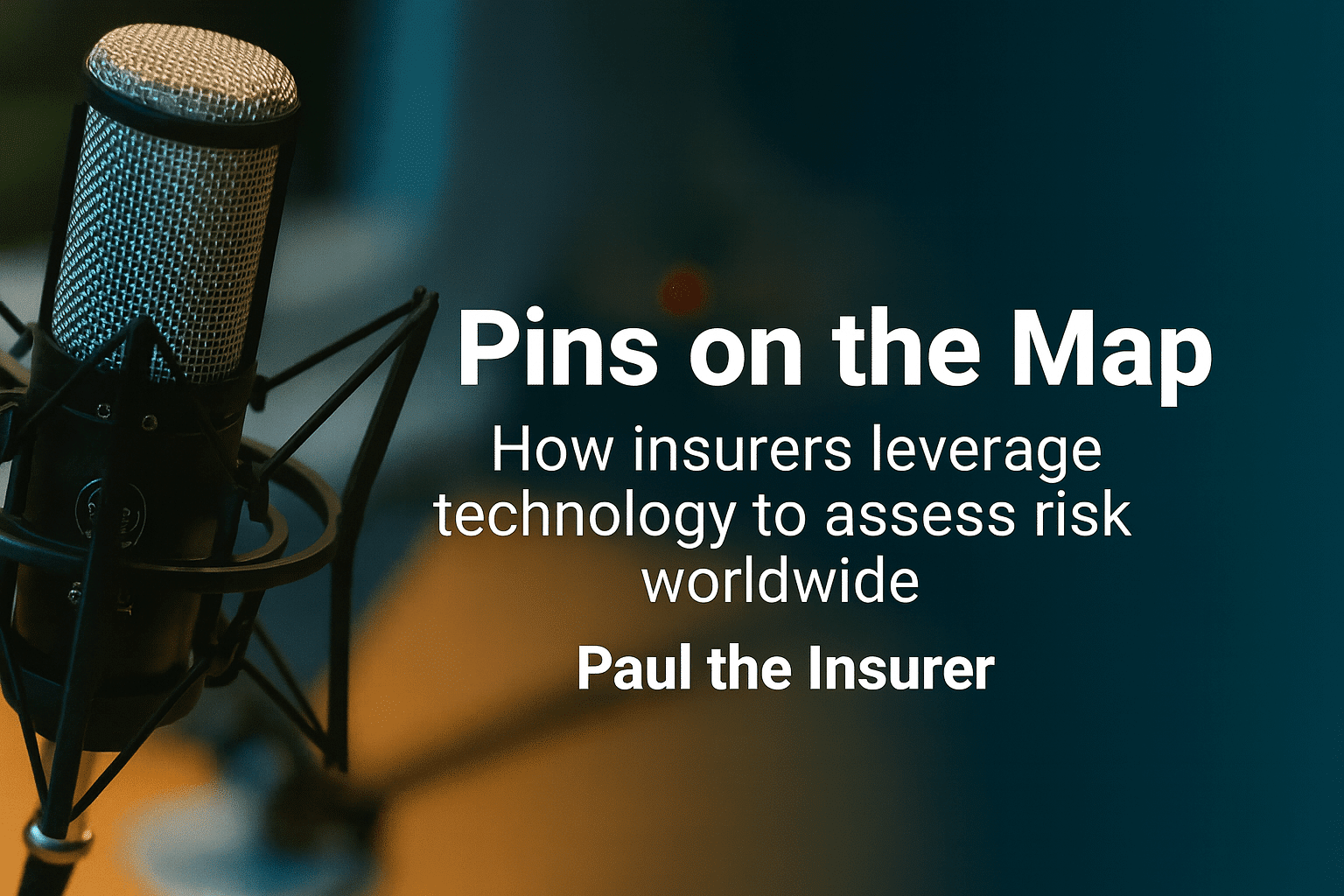 Paul the Insurer 1 - Pins on the map: How insurers are using technology to map the world's risks.