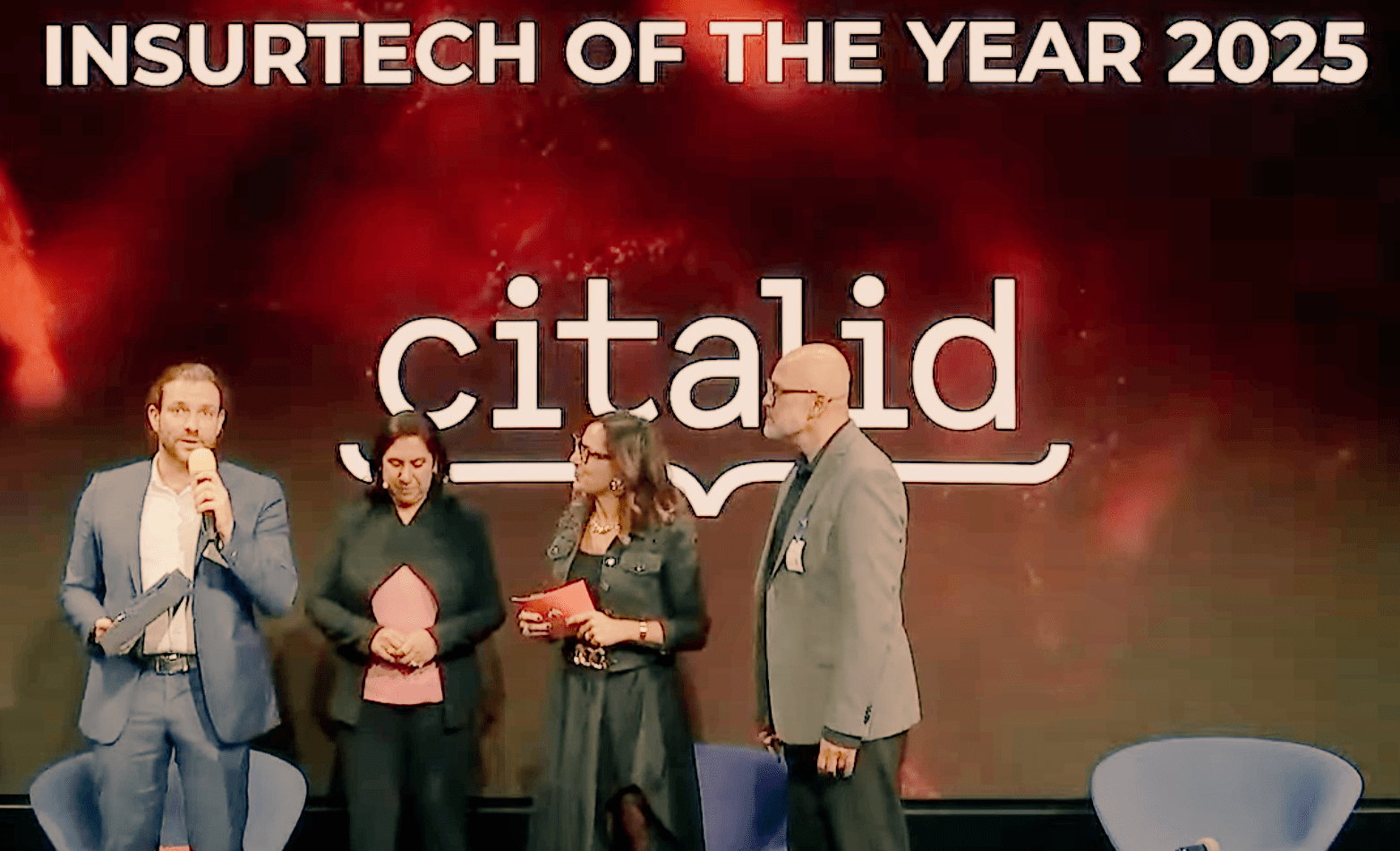 Cyber risks can no longer be insured with checklists and gut feelings: Maxime Cartan at the award ceremony during the SIH Summit & Awards 2025.