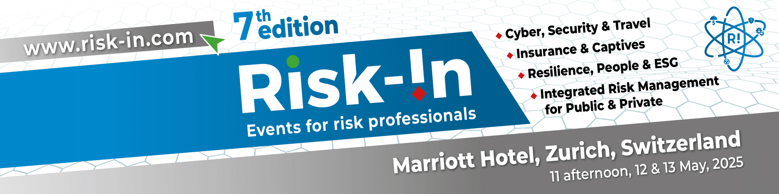 Risk-!n 7th edition: Vom 11. bis 13. Mai 2025 mit 41 Sitzungen.
